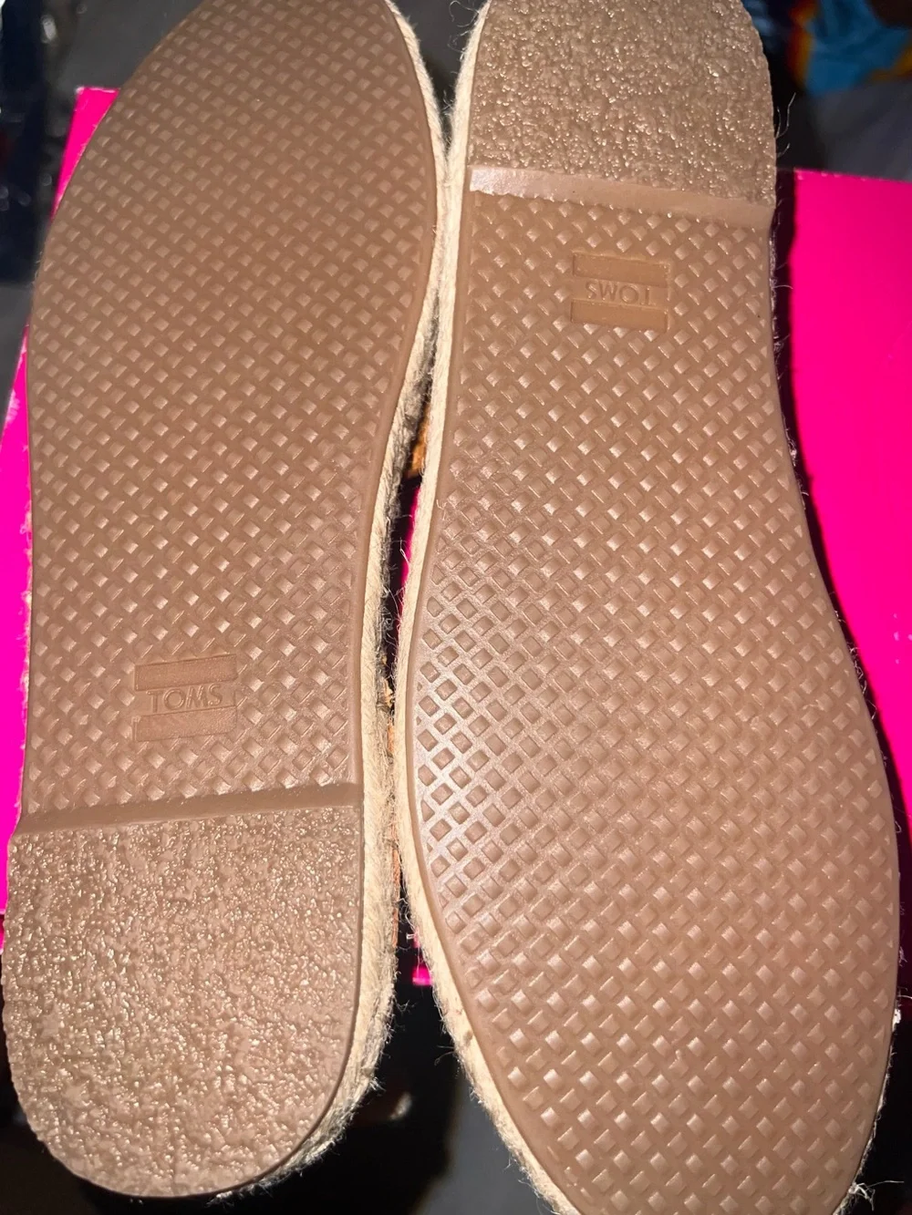 TOMS Katalina Saffron Yellow Suade Lace Up Espadrille Flats Sz 7.5 EUC